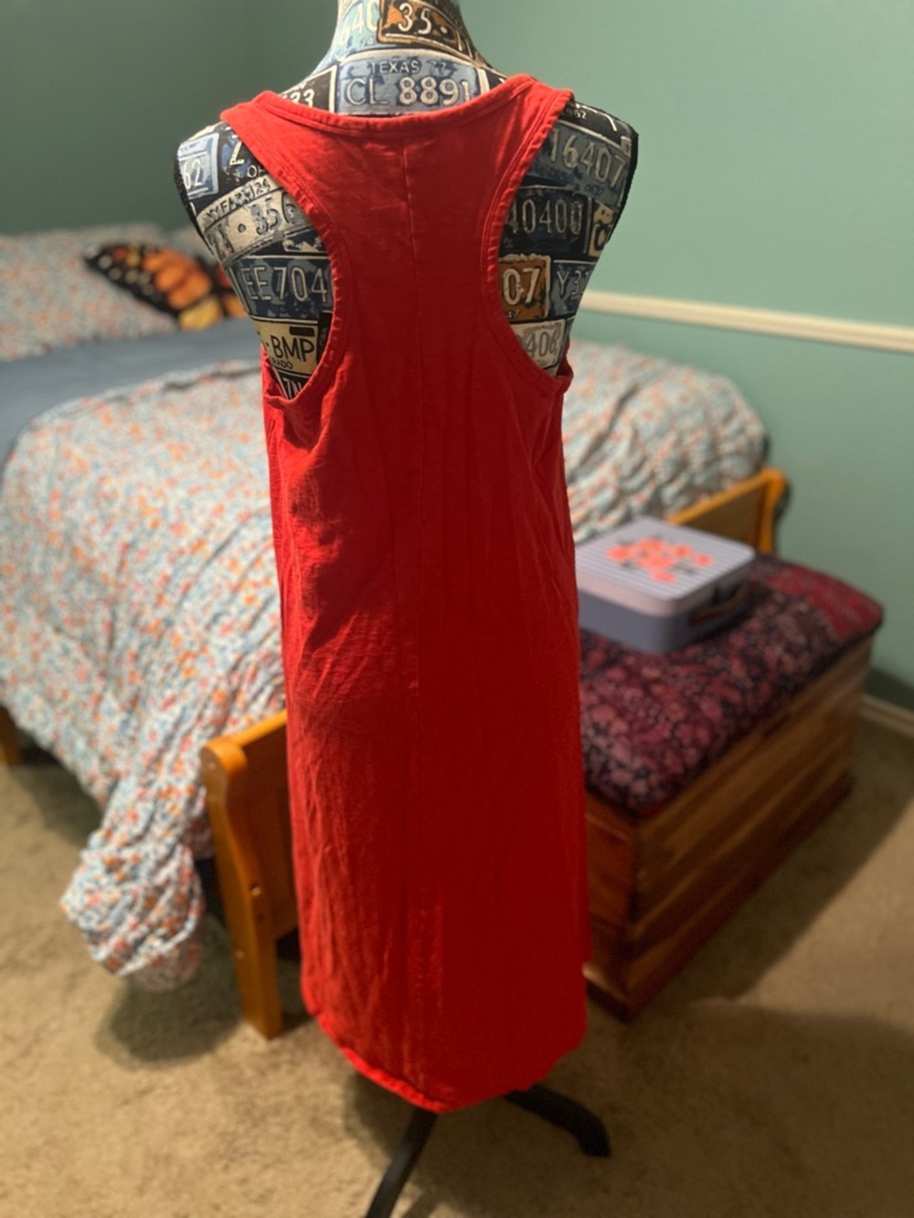 J. Crew Red Sleeveless Tank Dress - Picture 7 of 12